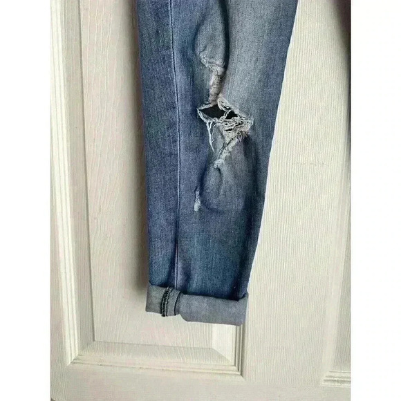 LuLaroe Women's Size 24 Distressed Cuffed Hem Lycra Spandex - Picture 2 of 6